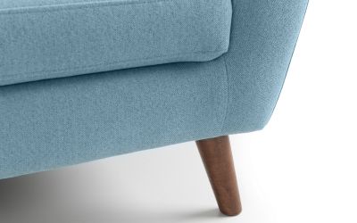 Chair - Monza Chair - Grey Velvet & Blue