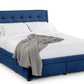 Bed - Fabric Bed - FULLERTON 4 DRAWER BED