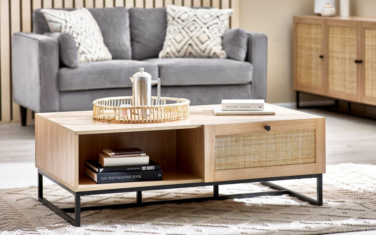 Coffee Table-Padstow-coffee-table-oak-black