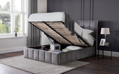 Bed - Fabric Bed Gatsby Storage Ottoman Bed