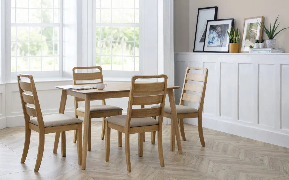 Dining Table - Boden Oak Veneer Rectangular Table