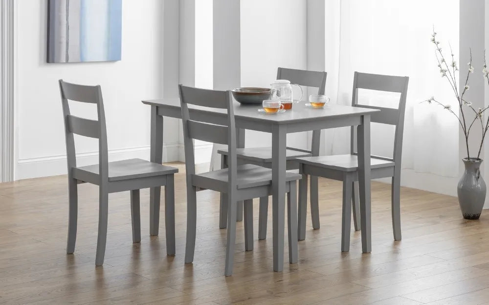 Dining Chair - Kobe Wooden Dining Chair - Grey