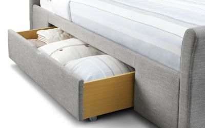 Bed - Fabric Bed - Capri Fabric Bed with 2 Drawers