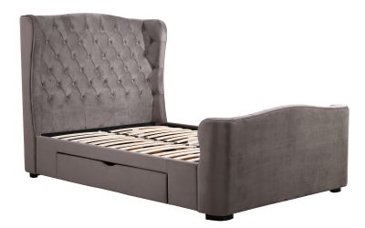 Bed - Fabric Bed - Downton Velvet 2 Drawer Storage Bed