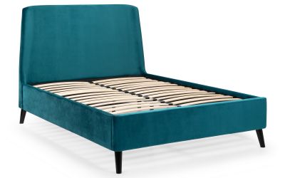 Bed - Fibric Bed- Frida Curved Velvet Bed