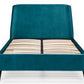 Bed - Fibric Bed- Frida Curved Velvet Bed