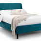 Bed - Fibric Bed- Frida Curved Velvet Bed