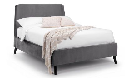 Bed - Fibric Bed- Frida Curved Velvet Bed