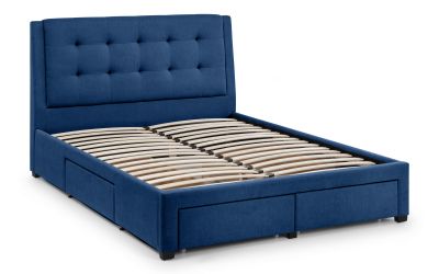 Bed - Fabric Bed - FULLERTON 4 DRAWER BED