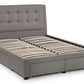 Bed - Fabric Bed - FULLERTON 4 DRAWER BED