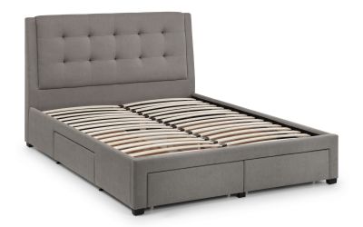 Bed - Fabric Bed - FULLERTON 4 DRAWER BED