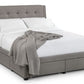 Bed - Fabric Bed - FULLERTON 4 DRAWER BED