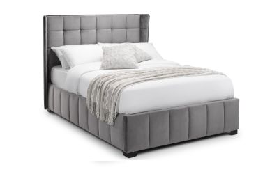 Bed - Fabric Bed Gatsby Bed - Light Grey