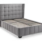 Bed - Fabric Bed Gatsby Bed - Light Grey