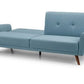 Sofabed - Monza Sofabed - Grey Velvet & Blue