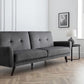 Sofabed - Monza Sofabed - Grey Velvet & Blue