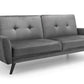 Sofabed - Monza Sofabed - Grey Velvet & Blue