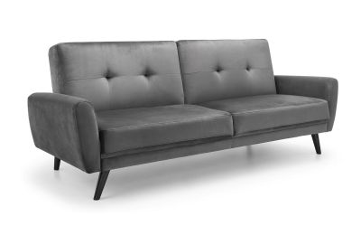 Sofabed - Monza Sofabed - Grey Velvet & Blue