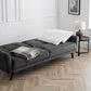 Sofabed - Monza Sofabed - Grey Velvet & Blue