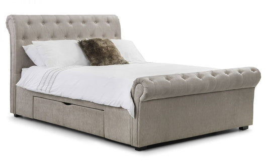 Bed - Fabric Bed Ravello Storage Bed with 2 Drawers