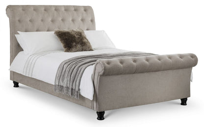 Bed - Fabric Bed Ravello Deep Button Scroll Bed