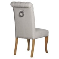 Dining Chair - Roll Top Dining Chair With Ring Pull