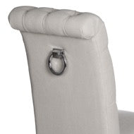 Dining Chair - Roll Top Dining Chair With Ring Pull