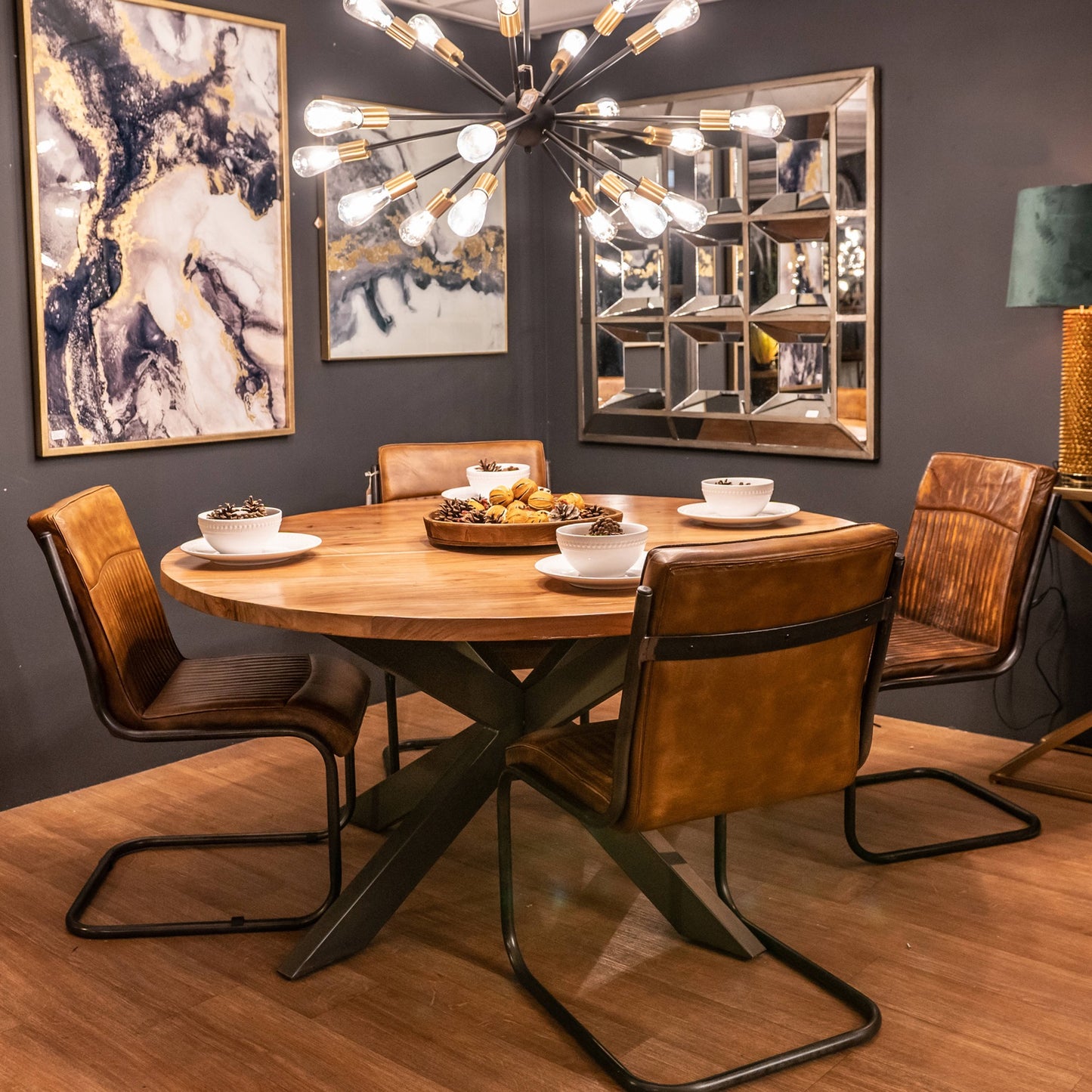 Dining Table - Live Edge Collection Large Round Dining Table