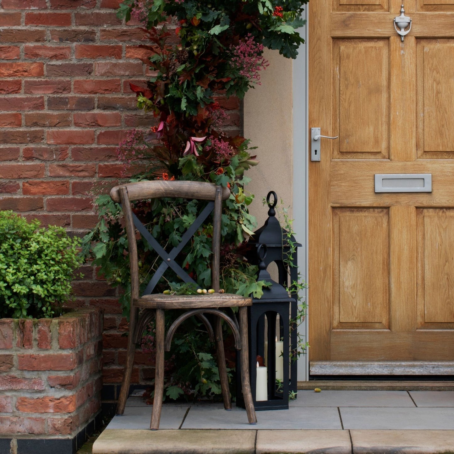 Dining Chairs - Oak Cross Back Dining Chair