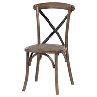 Dining Chairs - Oak Cross Back Dining Chair