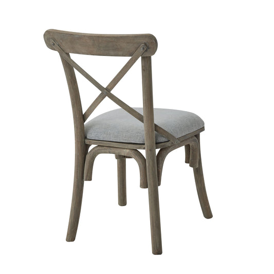 Dining Chair - Copgrove Collection Cross Back Carver Chair With Fabric Seat