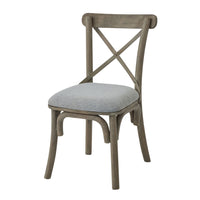 Dining Chair - Copgrove Collection Cross Back Carver Chair With Fabric Seat