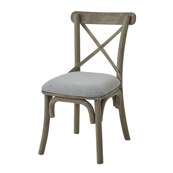 Dining Chair - Copgrove Collection Cross Back Carver Chair With Fabric Seat