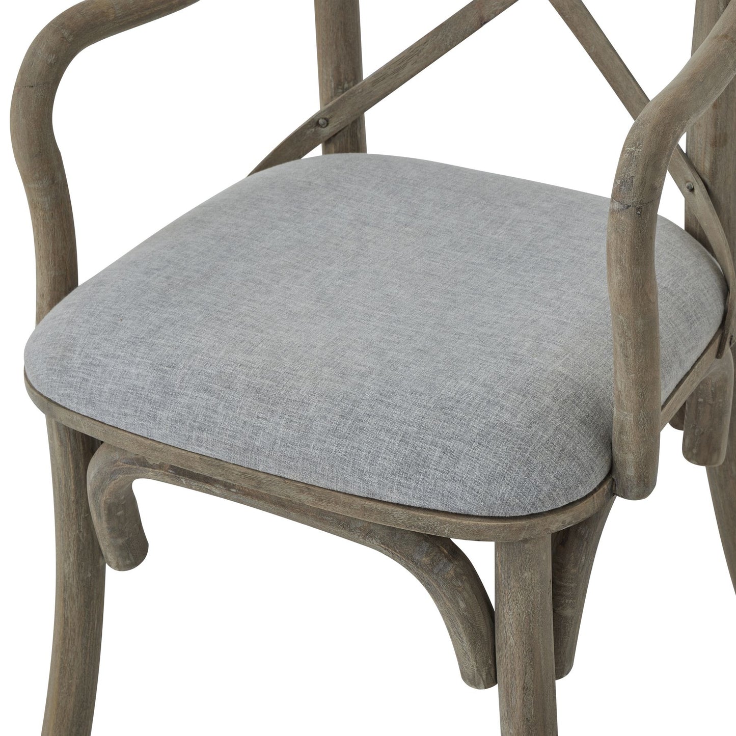 Dining Chair - Copgrove Collection Cross Back Carver Chair With Fabric Seat