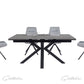 Dining Set-Amari Ext Table DTX-1850 & 4 x Amalfi Chairs CH-355