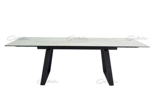 Dining Table - Dante Extending Table - White Ceramic- DTX-9200