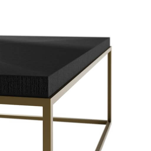 Coffee Table  - Norton Coffee Table Black square coffee table