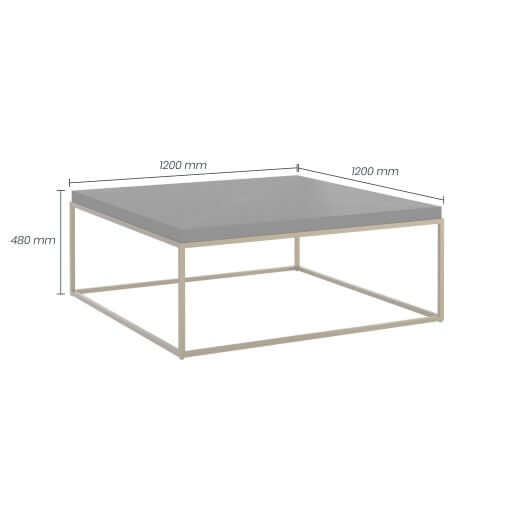 Coffee Table  - Norton Coffee Table Black square coffee table