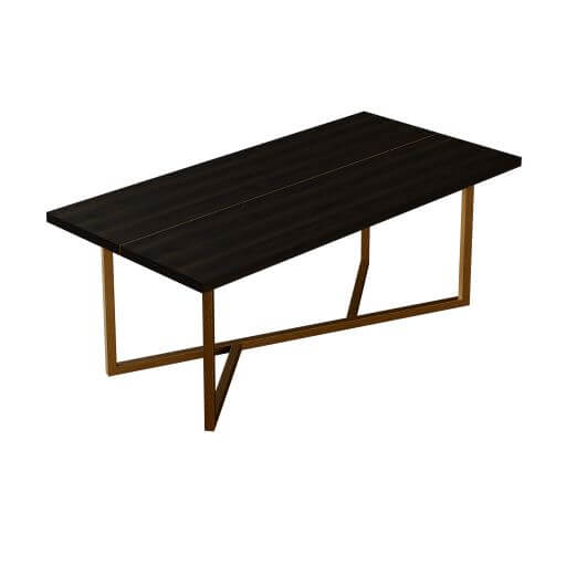 Dining Table -   Overbury Dining Table Rectangular chocolate brown dining table