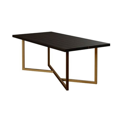 Dining Table -   Overbury Dining Table Rectangular chocolate brown dining table