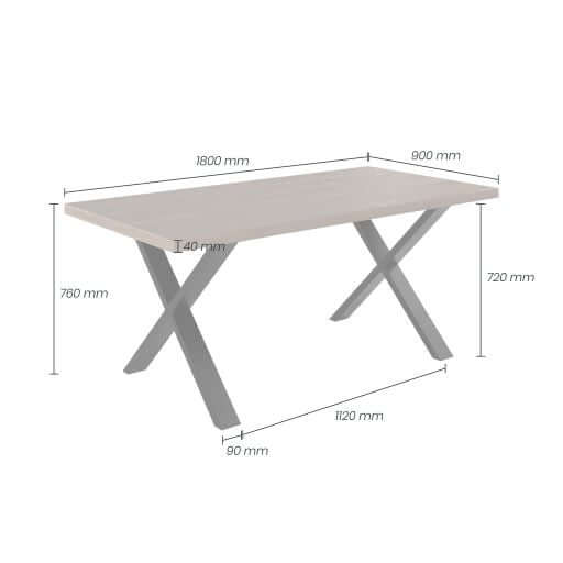 Dining Table - Pershore Dining Table Rectangular dining table in aged oak and oak veneer