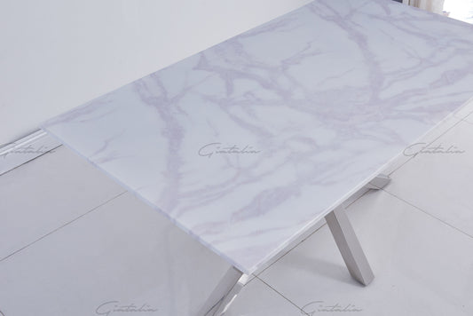 Dining Table - Riviera White 160cm Table DT-4000 - On Sale Now !!