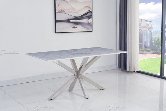 Dining Table - Riviera White 160cm Table DT-4000 - On Sale Now !!