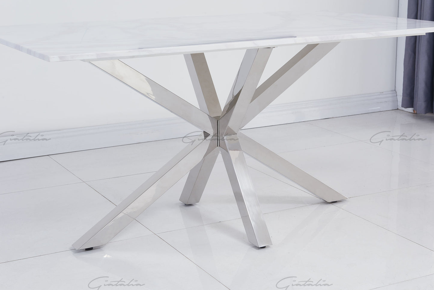 Dining Table - Riviera White 160cm Table DT-4000 - On Sale Now !!