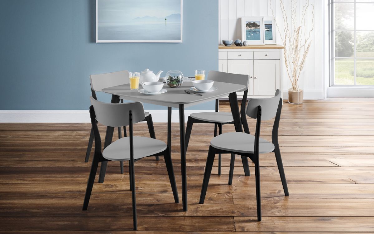 Dining Table - Casa Square Dining Table - Grey/Black