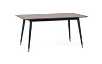 Dining Table - Findlay Rectangular Dining Table - Walnut & Black