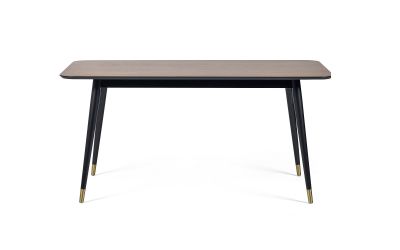 Dining Table - Findlay Rectangular Dining Table - Walnut & Black