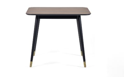 Dining Table - Findlay Square Dining Table - Walnut & Black
