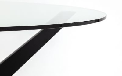 Dining Table - Hayden Round Glass 120cm Table