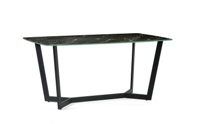 Dining Table - Olympus Dining Table - Black & White Marble